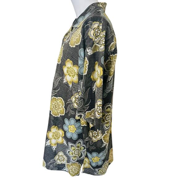 TOMMY BAHAMA Men's Size XXL -
Floral Print 100% Silk Hawaiian
Shirt - Picture 5 of 9